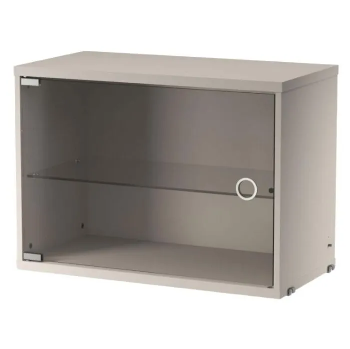 String Display Cabinet met Swing Glass-Beige Koopje