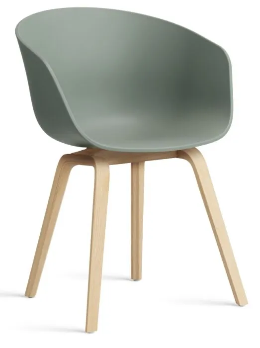Voordeelprijs HAY About a Chair AAC22 stoel zeep onderstel- Inclusief vilt - Fall Green OUTLET