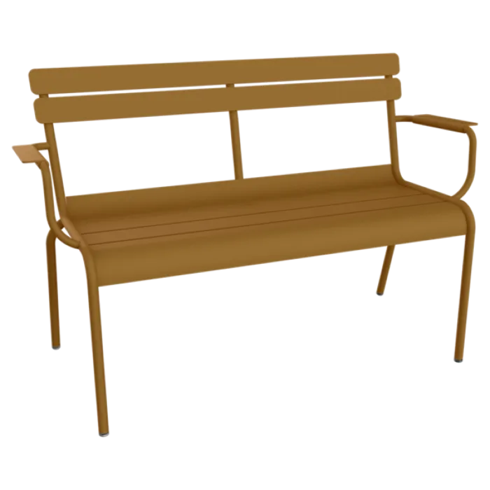 Koop Online Fermob Luxembourg tuinbank met rug en armleuning-Gingerbread