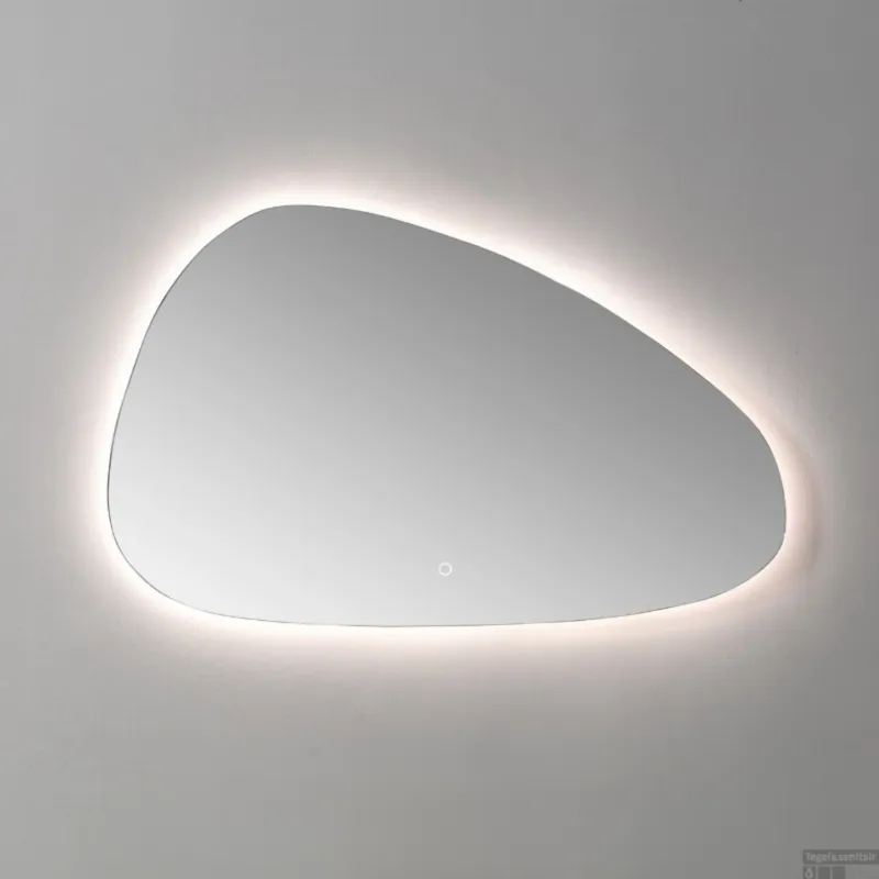 Speciale Aanbieding Spiegel Sanilux Organisch 120cm Met LED Verlichting