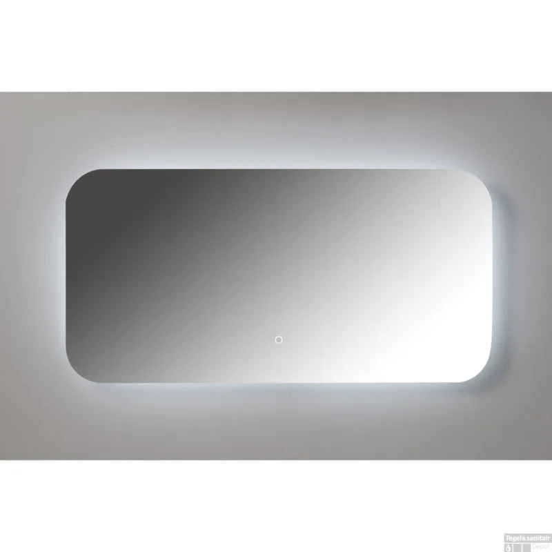 Badkamerspiegel Xenz Limone 100x50cm met Ledverlichting en Spiegelverwarming Veilige Betaling