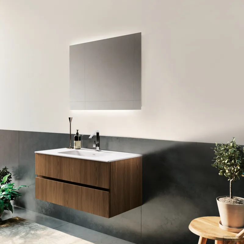 Badkamerspiegel Xenz Garda 200x70cm met Ledverlichting Boven- en Onderzijde en Spiegelverwarming Laatste Kans