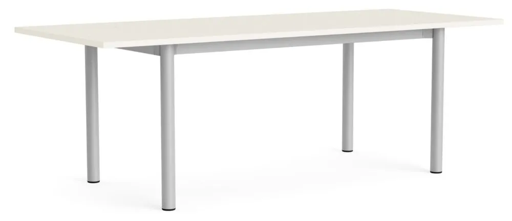 HAY Annex Overhang tafel-Cotton Cream / aluminium-220x90 cm Hete Deal