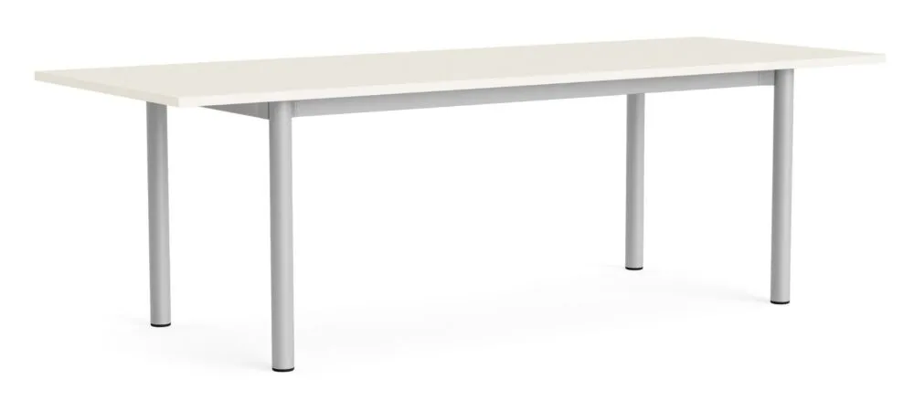 Premium HAY Annex Overhang tafel-Cotton Cream / aluminium-240x90 cm