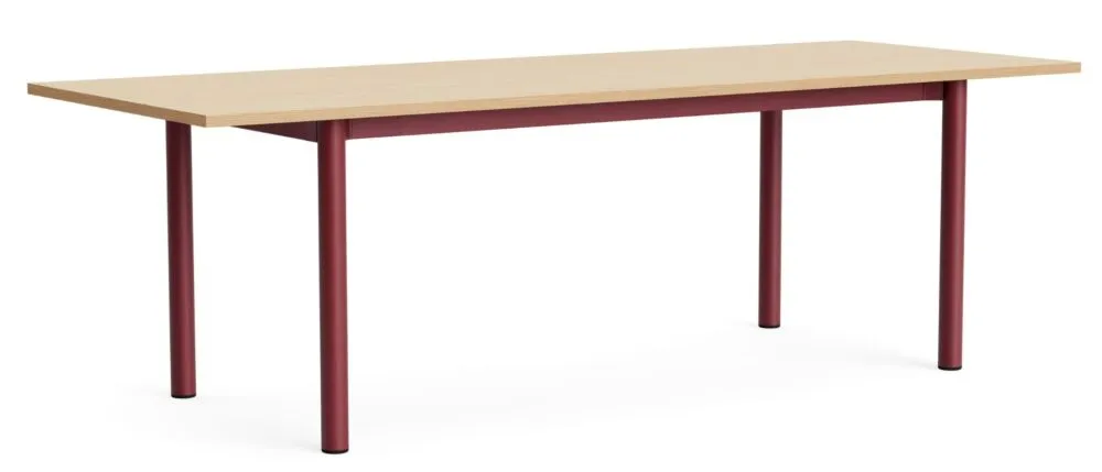 Aanbieding HAY Annex Overhang tafel-Oak / barn red aluminium-240x90 cm