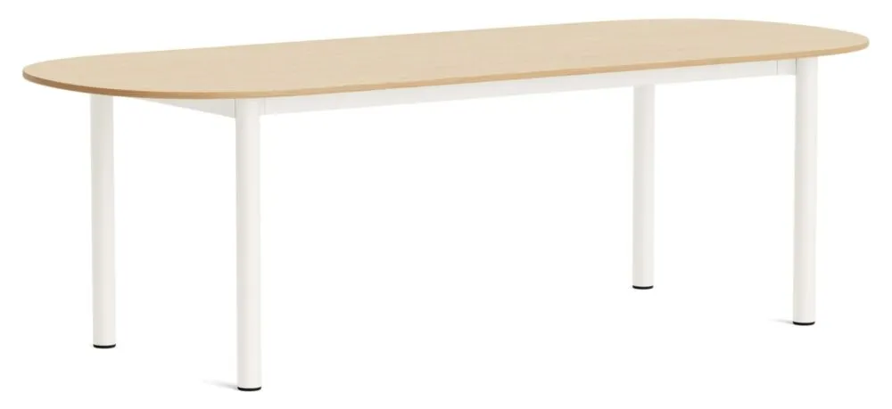 Tijdelijk Beschikbaar HAY Annex Oblong eettafel-Oak / cream white aluminium-240x95 cm