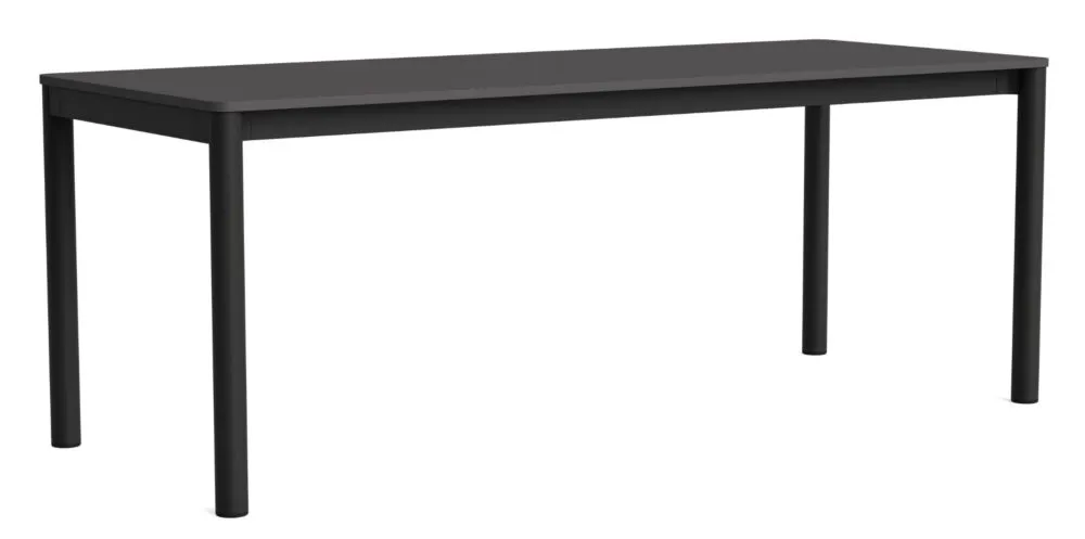 Actieprijs HAY Annex Flush eettafel-Dark Grey / charcoal aluminium-200x80 cm