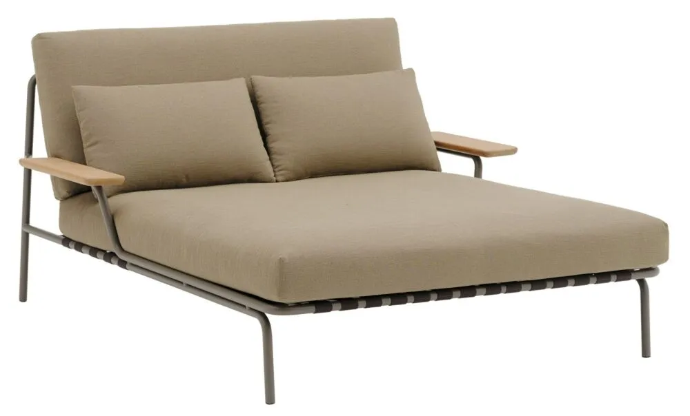 muuto Settle Outdoor loungebed-Taupe Beperkte Voorraad