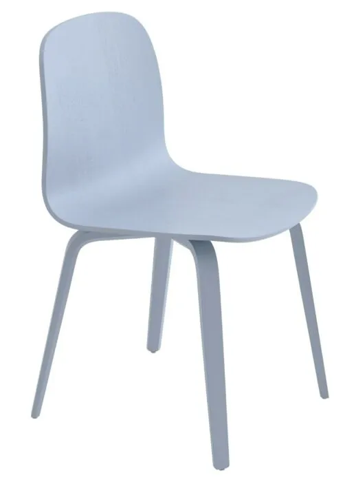 Lage Prijs muuto Visu Wood stoel-Light blue