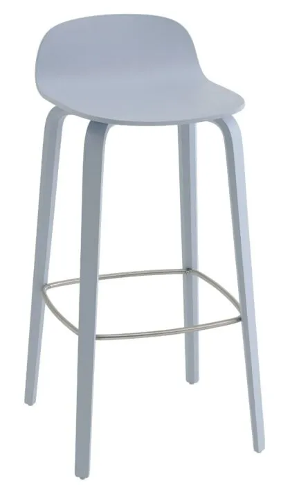 muuto Visu barkruk-Zithoogte 75 cm-Light blue Beperkt Aanbod