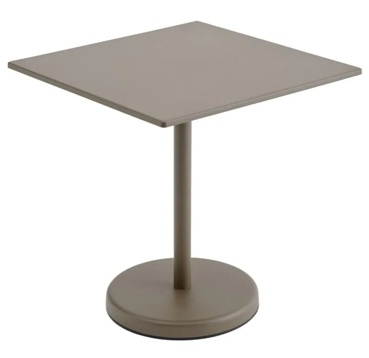 Gratis Retour muuto Linear Steel vierkant tafel-Taupe