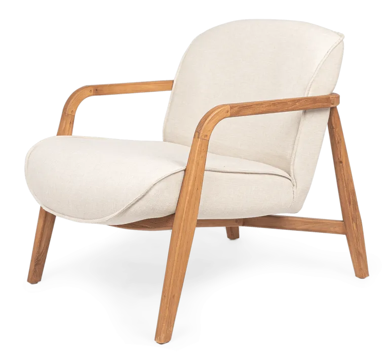 Aanbieding d-Bodhi Jesse loungestoel-Custard