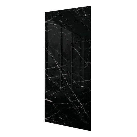 Snelle Levering SPC wandpaneel Calacatta Black 265 x 120 cm – zwarte marmerlook