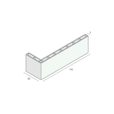 Betrouwbaar Holkamerprofiel 110x35x7 mm