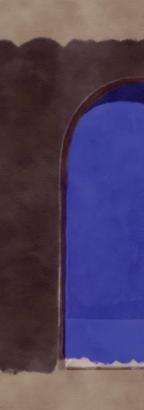 Alleen Vandaag Masureel Terra Alcove Indigo DGALC1021-300 Behang