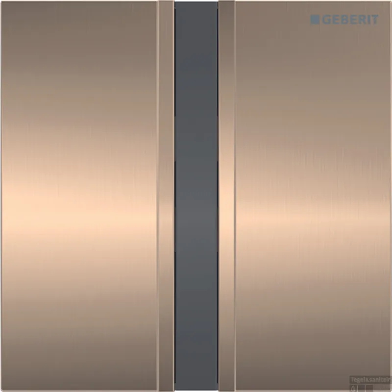 Koop Online Bedieningsplaat Geberit Type 50 230V Sqaure Geborsteld Goud