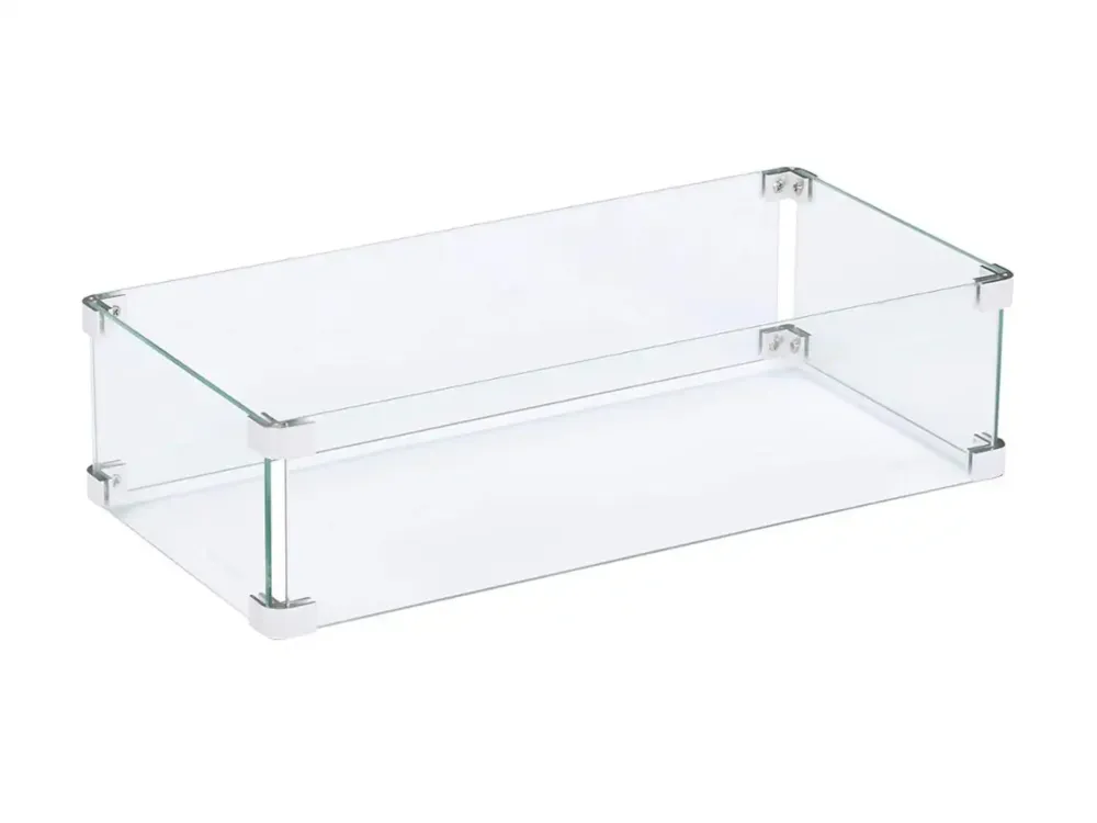 Koopje Glasombouw Rechthoek 50 x 25 cm| Geschikt voor Inbouwbrander | RVS