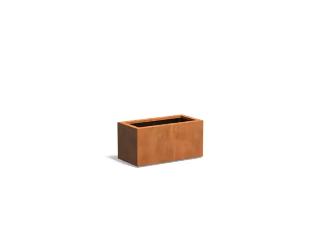Adezz Carrez Cortenstaal Plantenbak Rechthoek 80 x 40 x 40 cm - met bodem Laatste Versie