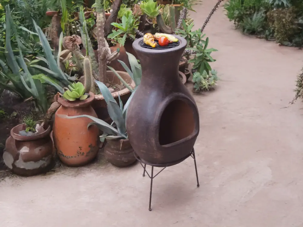 Sol-y-Yo Barbecue terrashaard Acapulco bruin ø46/100 cm | Mexico Trade Koop Online