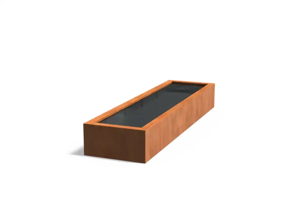 Express Levering Adezz Vijver Cortenstaal 300 x 80 x 40 cm