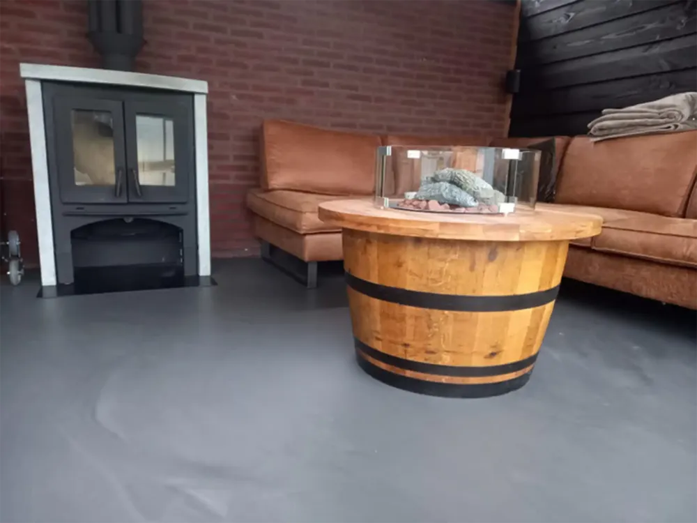Meest Verkocht Adeqo Vuurtafel Eikenhout Rond met ronde brander