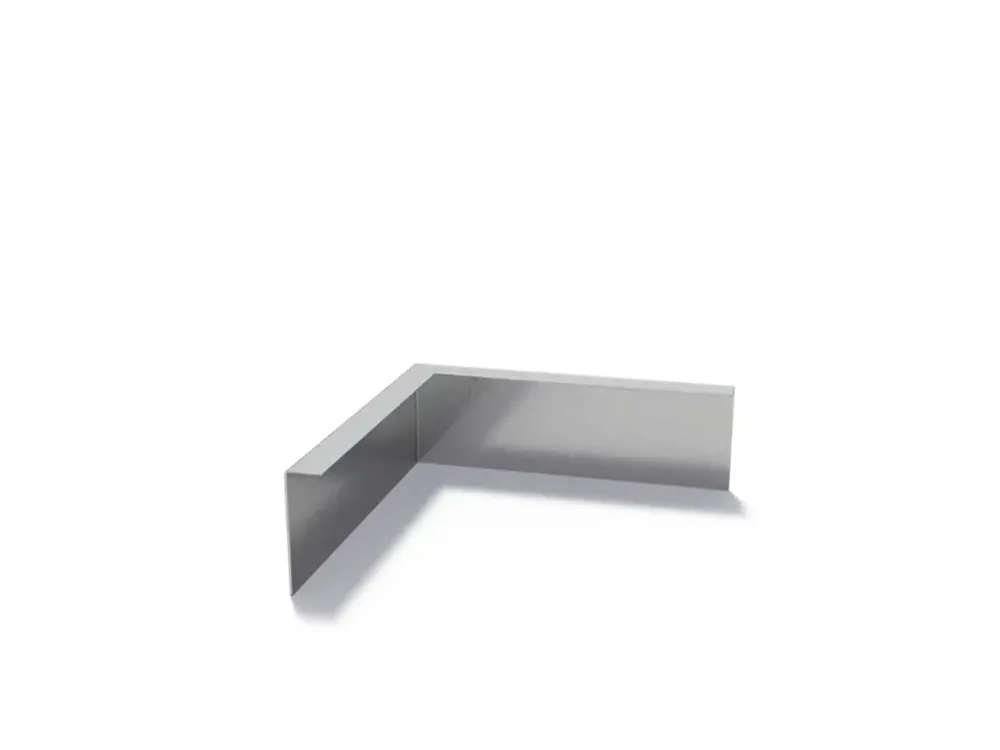 Uitverkoop Adezz Kantopsluiting verzinkt staal hoek gezet buiten 30 x 30 x 10 cm - 2 mm