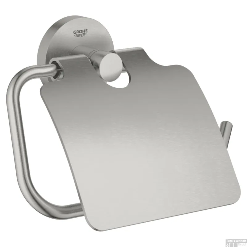 Toiletrolhouder GROHE Essentials Met Deksel Supersteel Speciale Aanbieding