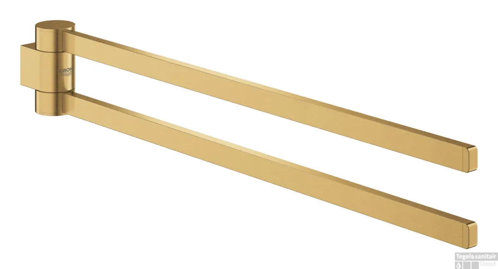 Veilige Betaling Handdoekhouder GROHE Selection Dubbel Draaibaar Cool Sunrise Geborsteld