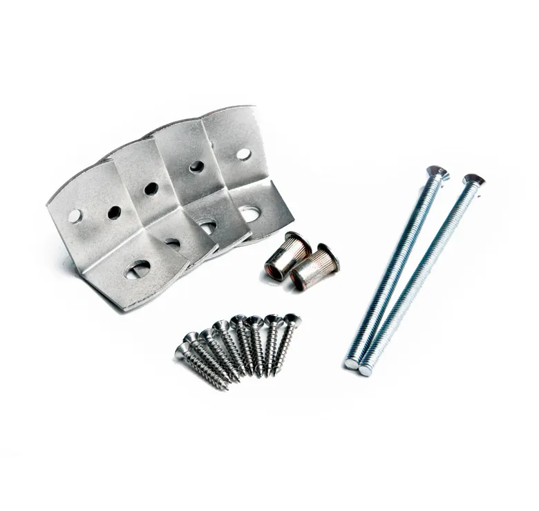 Betonpaal Bevestigingsset Gadero RVS Set 4 stuks - voor 10x10cm betonpalen Beste Prijs
