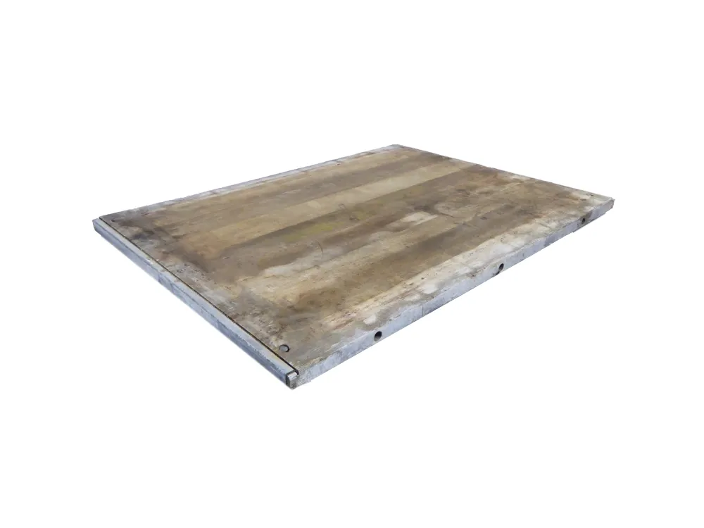Flitsaanbieding Steenschotten Azobe Hardhout 140x110cm Dikte 4 cm Licht Geschuurd