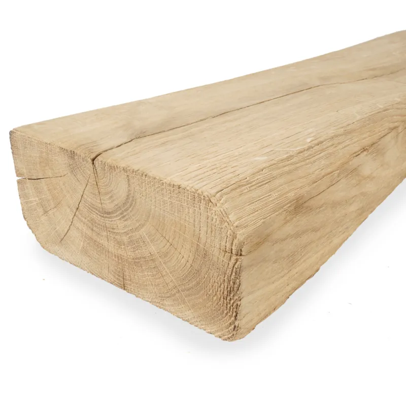 eiken - oude balk Oude eiken balk - 90x190 mm - geborsteld - balk voor buiten - verouderd eikenhout AD 20-25% - Oude eiken balk - 90x190 mm - geborsteld: 300 cm Gereduceerde Prijs