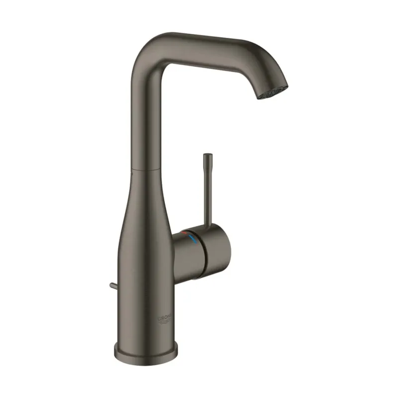 Wastafelmengkraan Grohe Essence 1 Hendel Met Waste L Hard Graphite Geborsteld Beperkte Voorraad