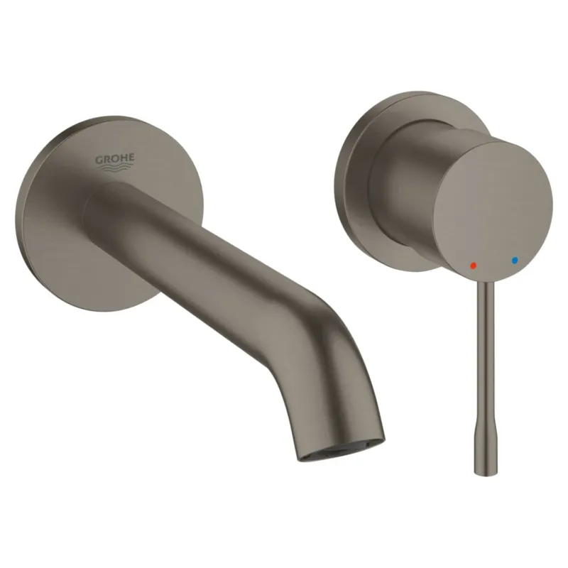 Wastafelkraan Grohe Essence Inbouwkraan 18.3 cm Hard Graphite Geborsteld (excl. inbouwdeel) Laatste Versie
