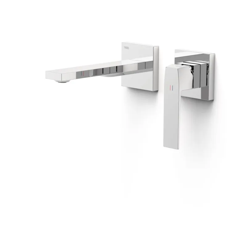 Wastafelmengkraan Inbouw Tres Slim Exclusive 2 Delen Rechte Uitloop en Hendel Chroom Shop Nu