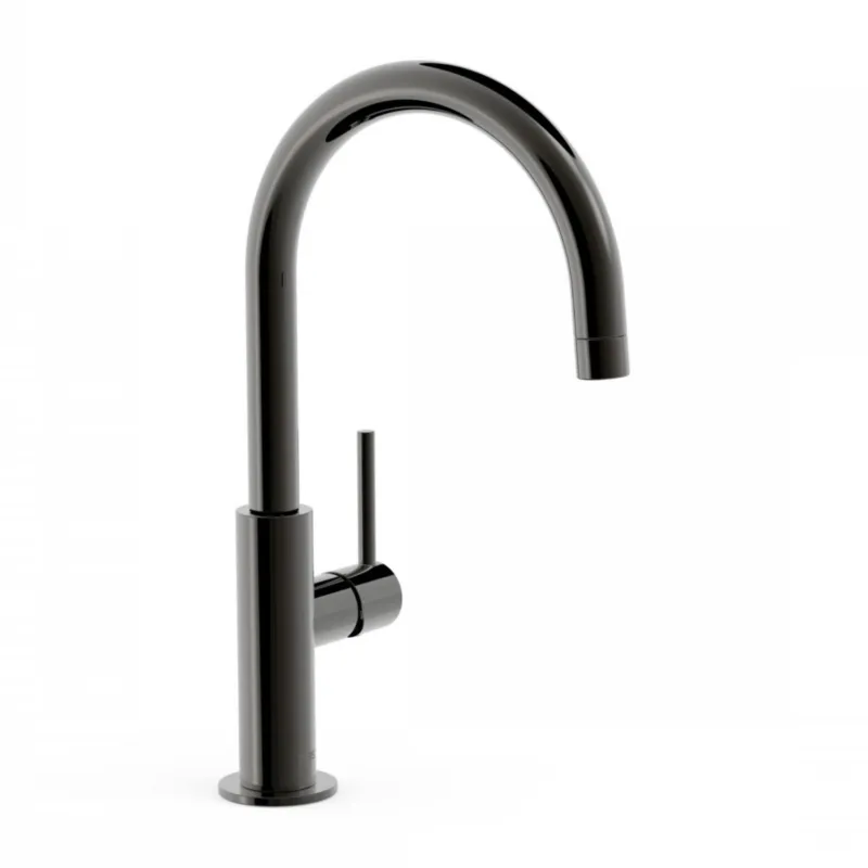 Wastafelmengkraan Tres Study Exclusive 32,4 cm met Hendel Uitloop Gebogen Rond Metallic Zwart Tijdelijk Beschikbaar