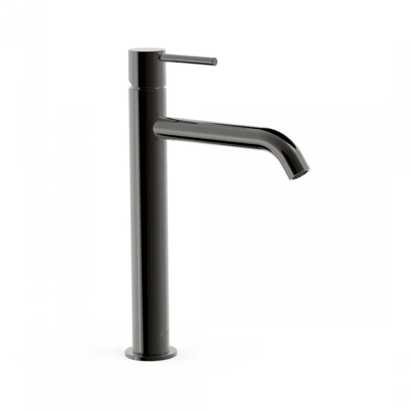 Wastafelmengkraan Tres Study Exclusive 30,4 cm 1-Hendel Rond Metallic Zwart Betaalbaar