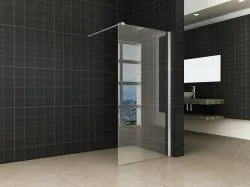 Lage Kosten Wiesbaden inloopdouche + RVS profiel 1200x2000 10mm NANO glas