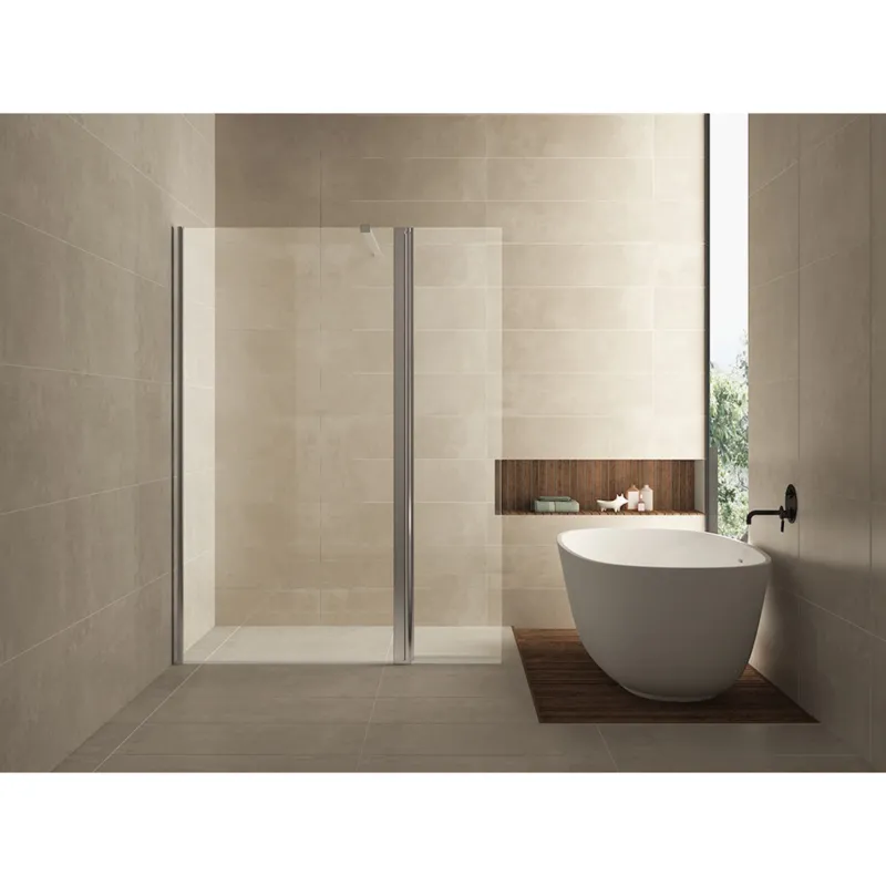 Wiesbaden zijwand + scharnierprofiel 400x2000 10mm NANO glas Must-Have