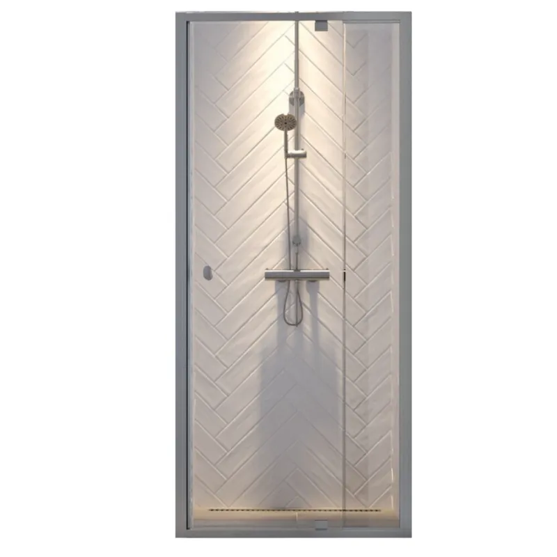 Nisdeur Sealskin Hooked Omkeerbaar Ruime Verstelbaarheid 90x200 cm Zilver Flitsaanbieding