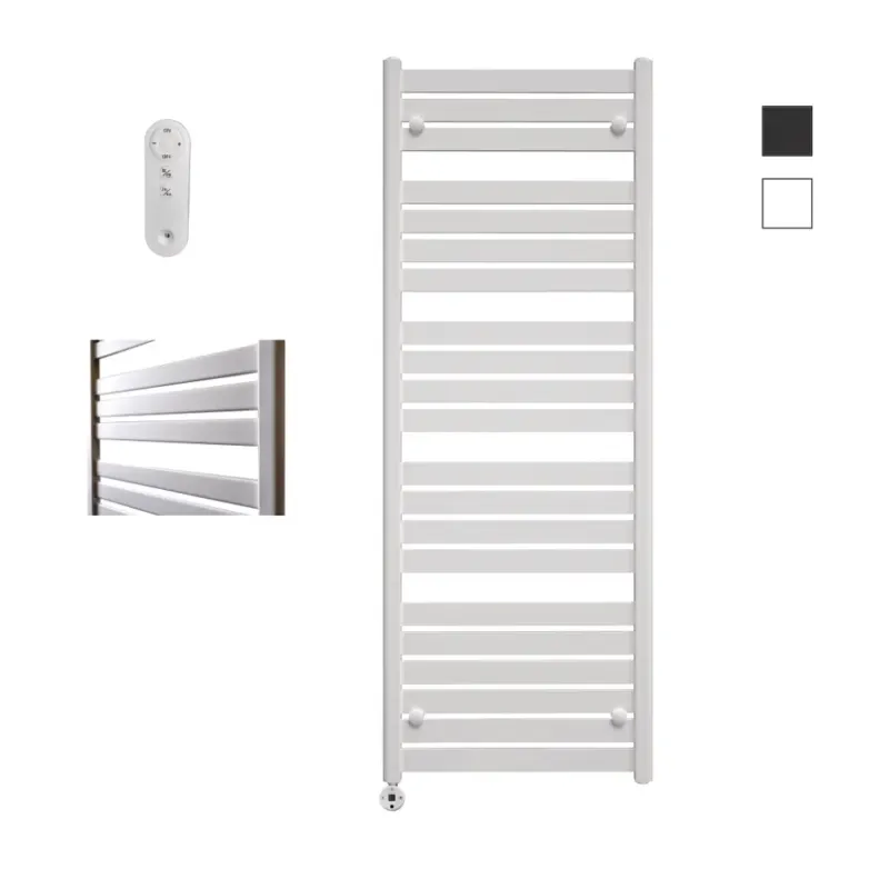 Bestseller SHOWMODEL Sanicare Moda elektrische radiator 60x160cm wit mat met afstandsbediening en thermostaat wit linksonder