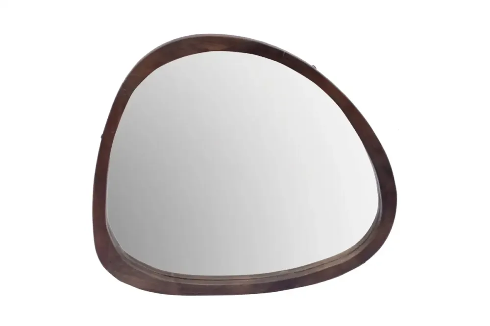 Livingfurn Joy wandspiegel 80cm donkerbruin Voordeelprijs