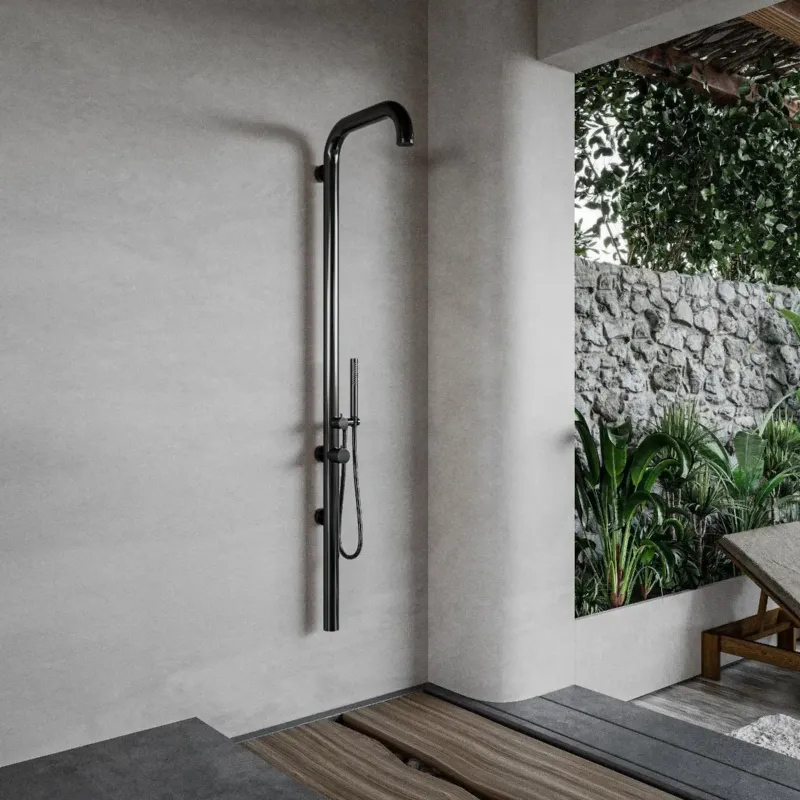 Actieprijs FortiFura Outdoor Original buitendouche met handdouche gunmetal