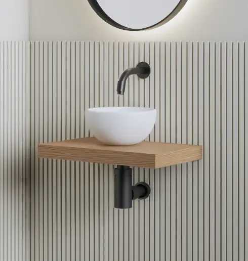 Gliss Design Leto fonteinplank 40x25cm pure Aanbieding