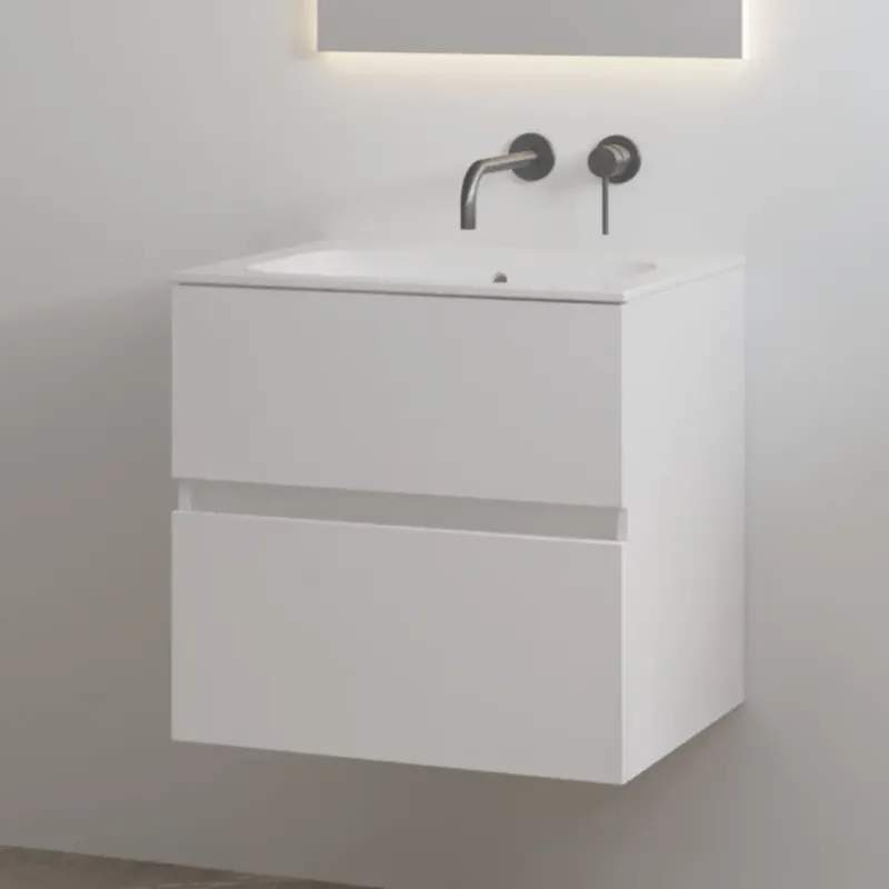 Must-Have Best Design Splash badkamermeubel 60cm zonder kraangat wit glans