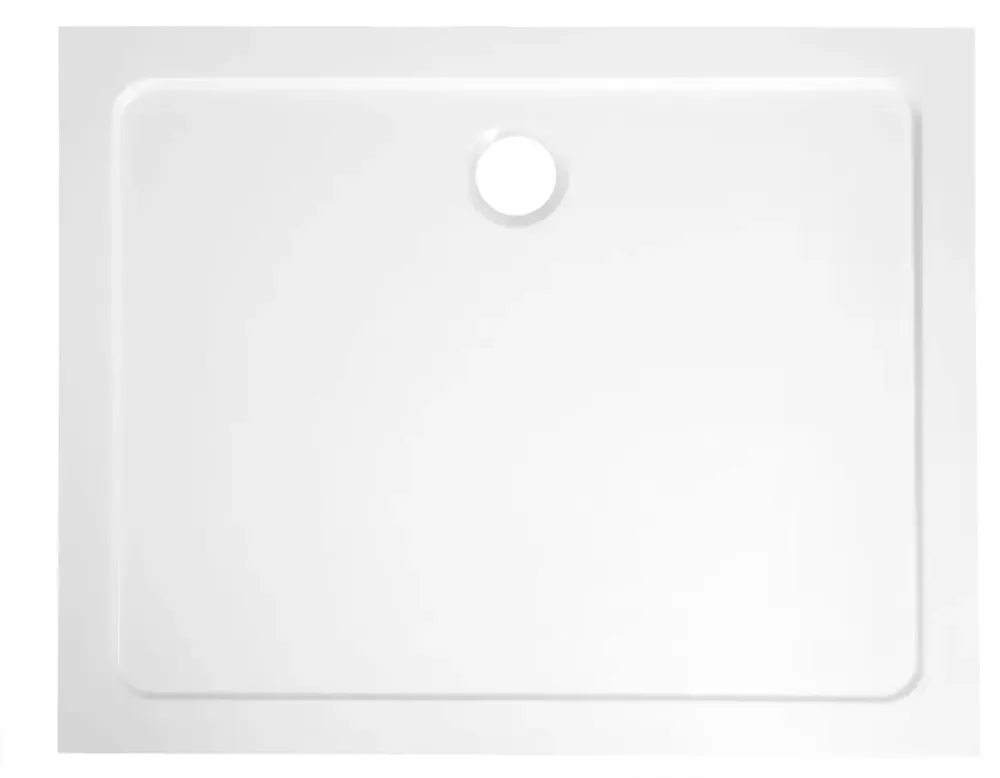 Actieprijs Aqualine Tecmi rechthoekige douchebak 80x70cm wit