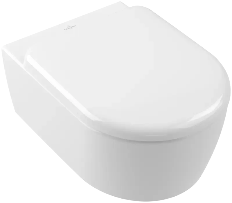 Betrouwbaar Villeroy & Boch Skyla randloos hangend toilet met TwistFlush en softclose zitting wit glans