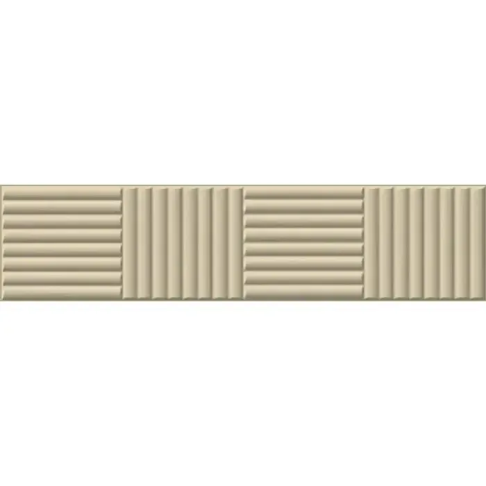 Jabo Volume wandtegel ivoor bamboo mat 6x25cm Nieuw