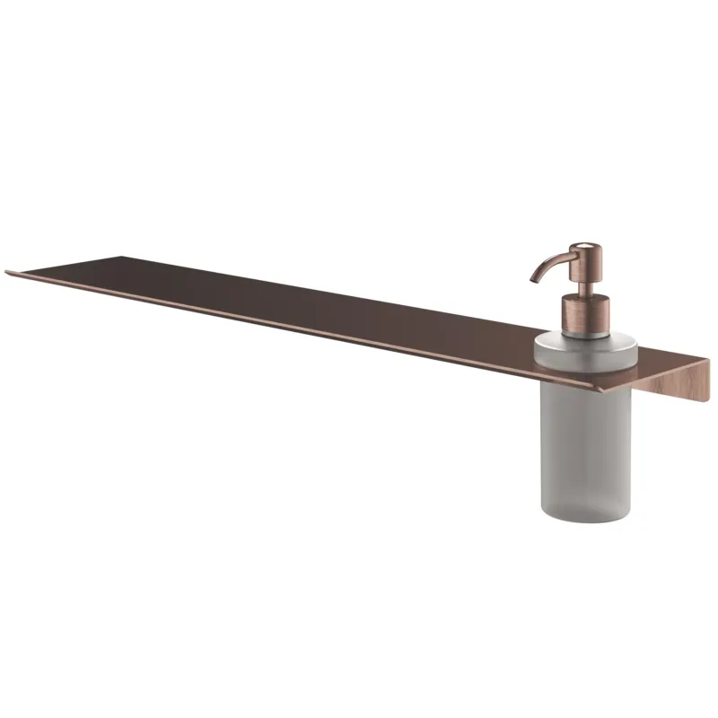 Hotbath &More zeepdispenser glas voor planchet koper geborsteld PVD Actieprijs