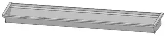 Alleen Vandaag Intersan Sanilav muurwastrog z. kraan (z. leiding) 300cm 5-personen RVS