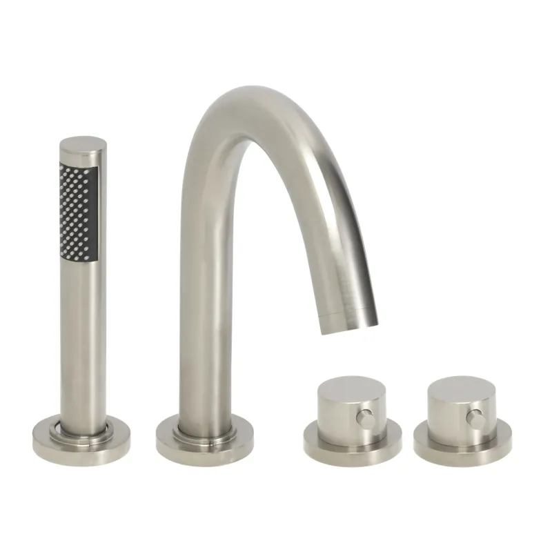 Mueller Round RVS look thermostatische badrand kraan afbouwdeel Beperkte Voorraad
